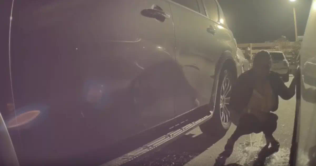 事故用の車の監視カメラで野ションが撮れてしまった！